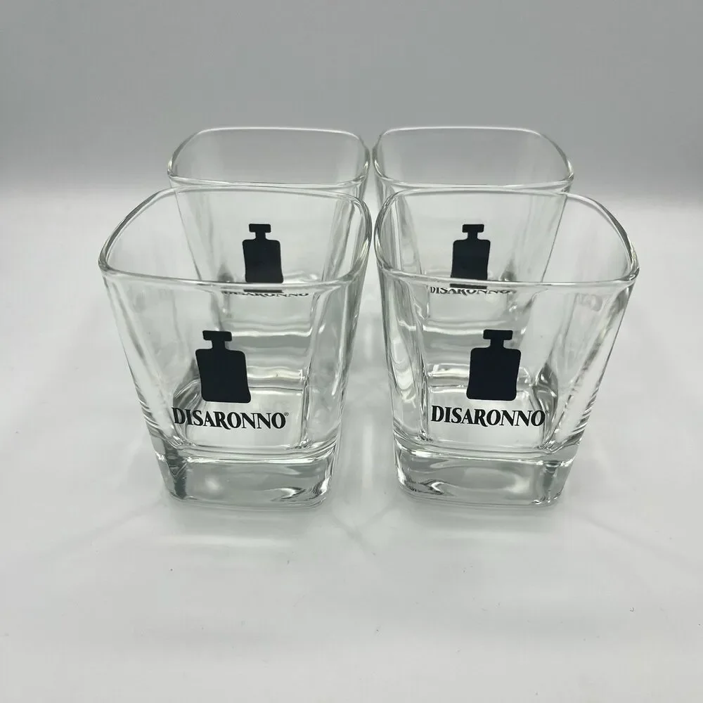4 Disaronno Square Rocks / Cocktail Glasses
